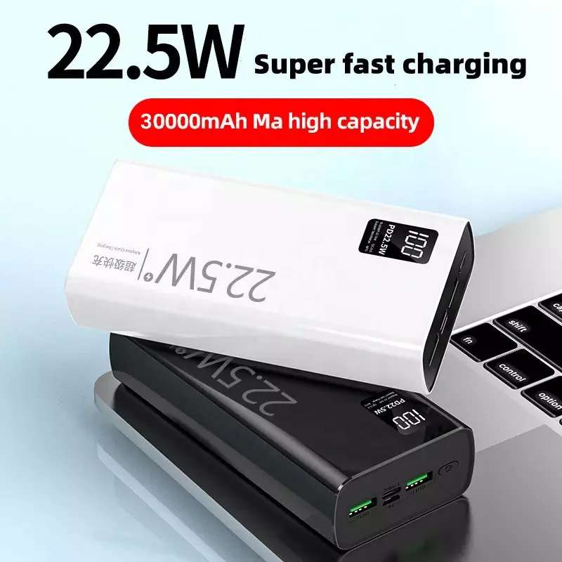 Cargador portátil 30000 mAh Power Bank 22.5W...